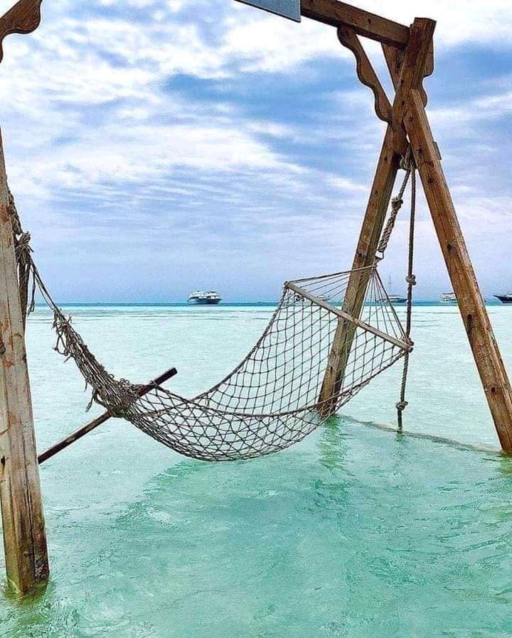 Beautiful white sand and turquoise water at Bayoud Island near Hurghada, perfect for swimming and relaxation.....