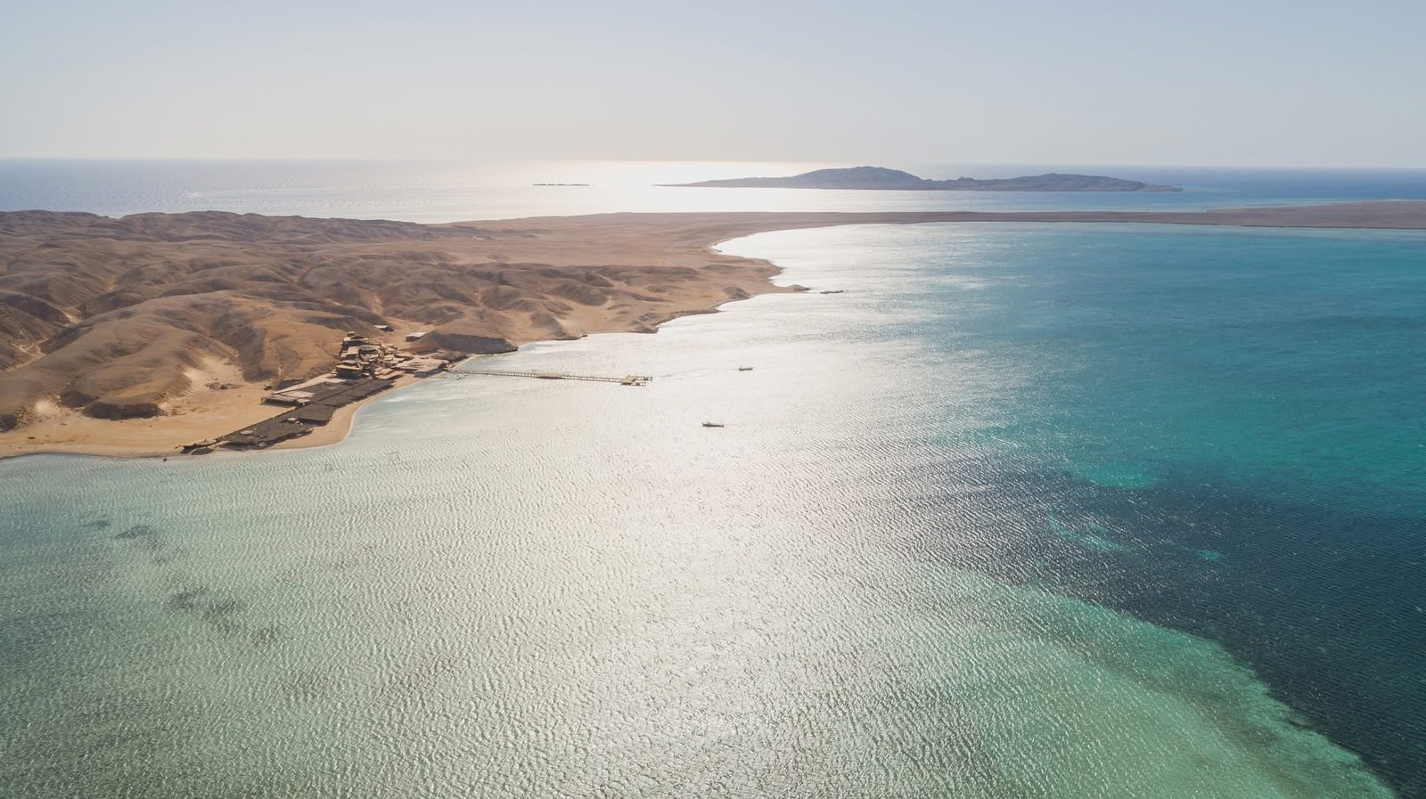 Beautiful white sand and turquoise water at Bayoud Island near Hurghada, perfect for swimming and relaxation....