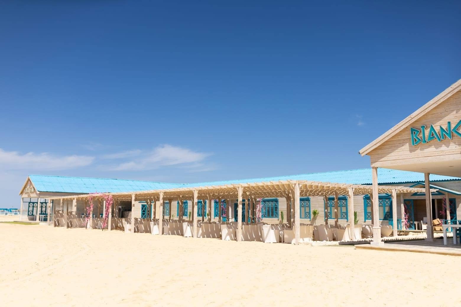 Relax on Biance Island Utopia Safaga’s powdery white sand after a guided snorkel./