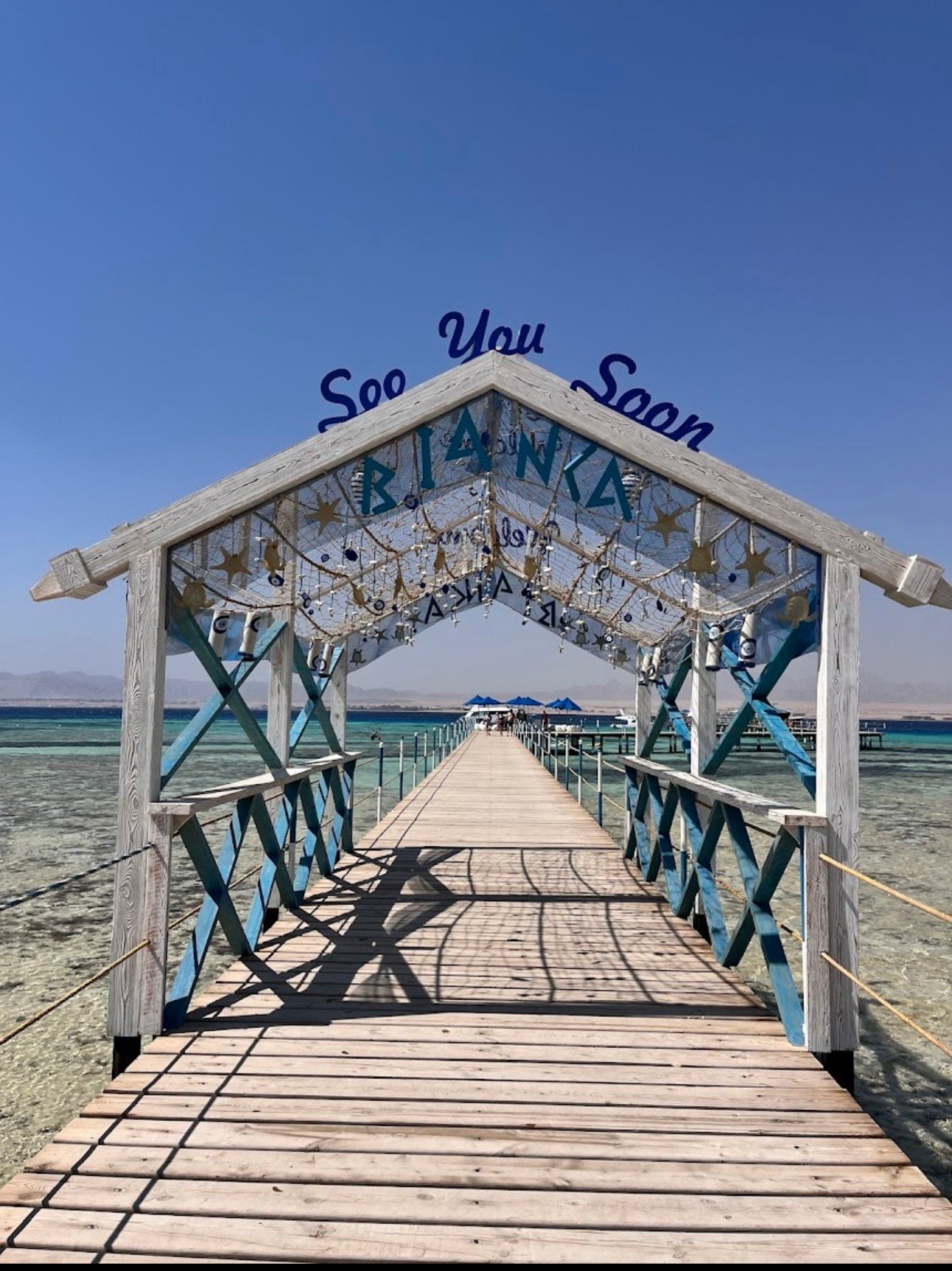 Guided snorkeling over colorful coral gardens at Biance Island Utopia Safaga.