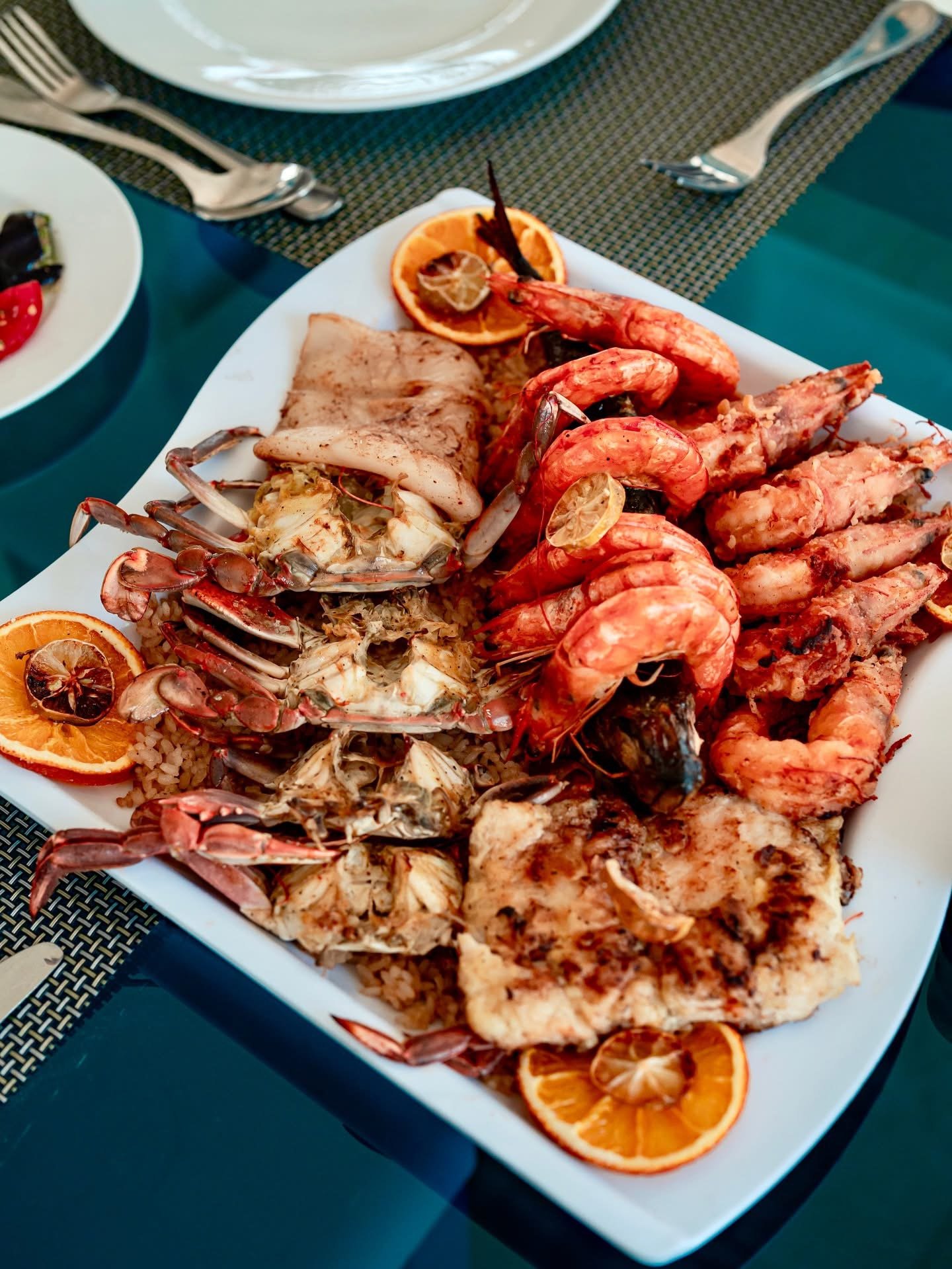Guided snorkeling over colorful coral gardens at Biance Island Utopia Safaga.
