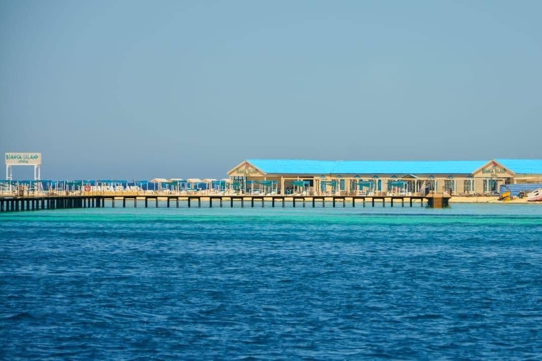 Relax on Biance Island Utopia Safaga’s powdery white sand after a guided snorkel......