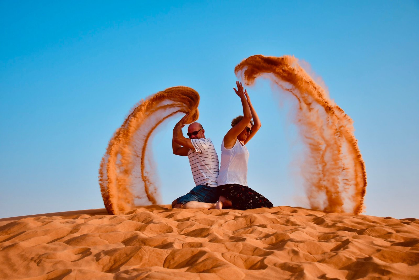 Chase the sun across golden dunes on the Desert Quad Safari Hurghada Sunset....