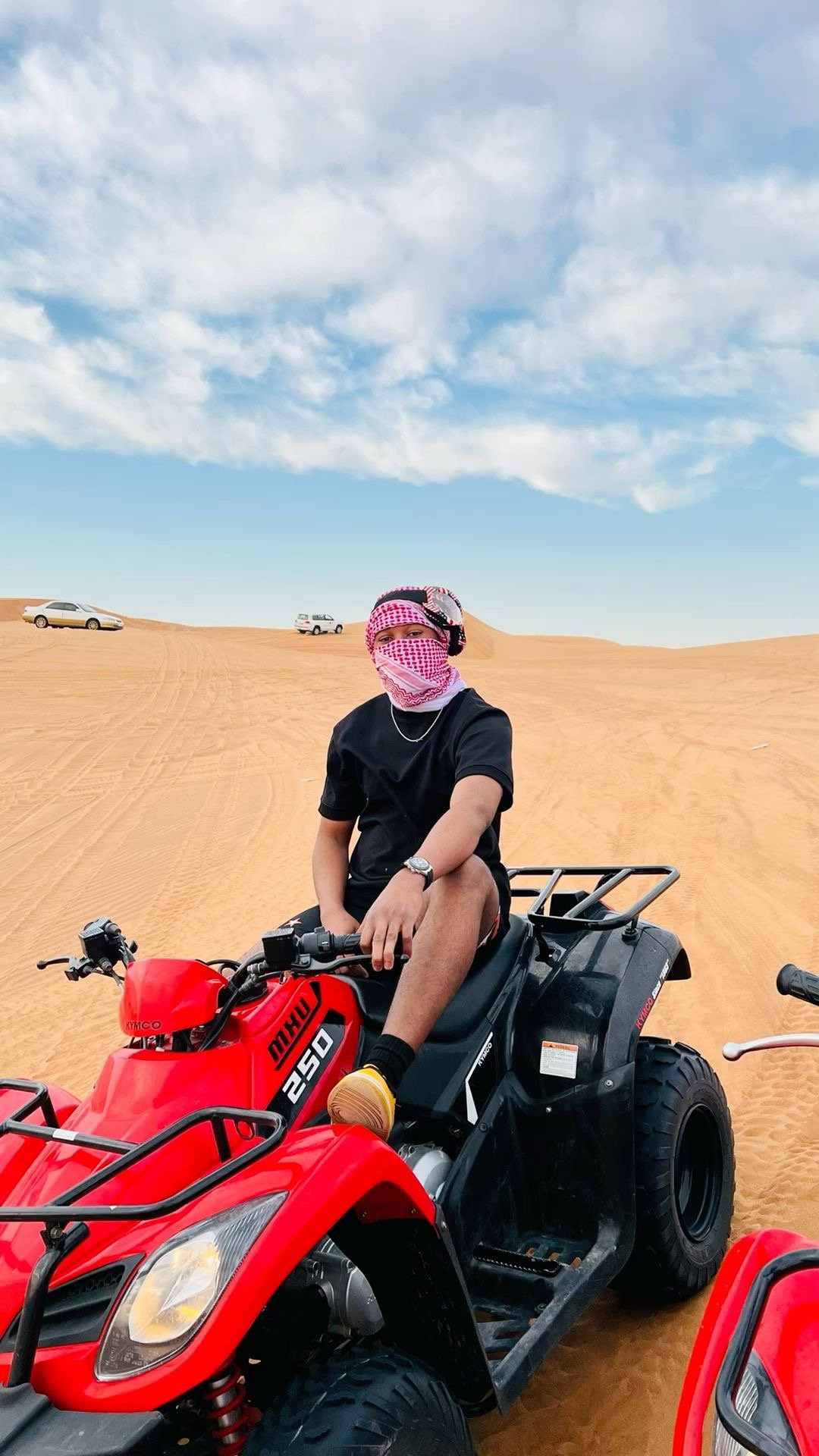 Chase the sun across golden dunes on the Desert Quad Safari Hurghada Sunset.,,,