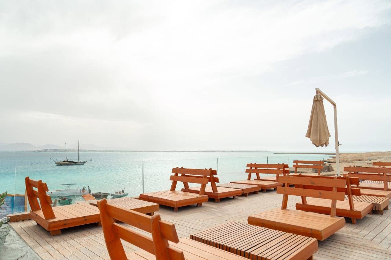 Guided snorkeling at vibrant reefs near Ozirea Island Hurghada with chance to see turtles.