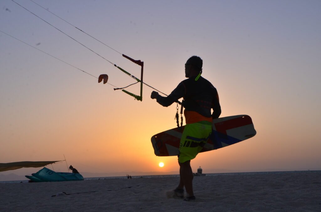 Kitesurfing El Gouna lagoon flat water